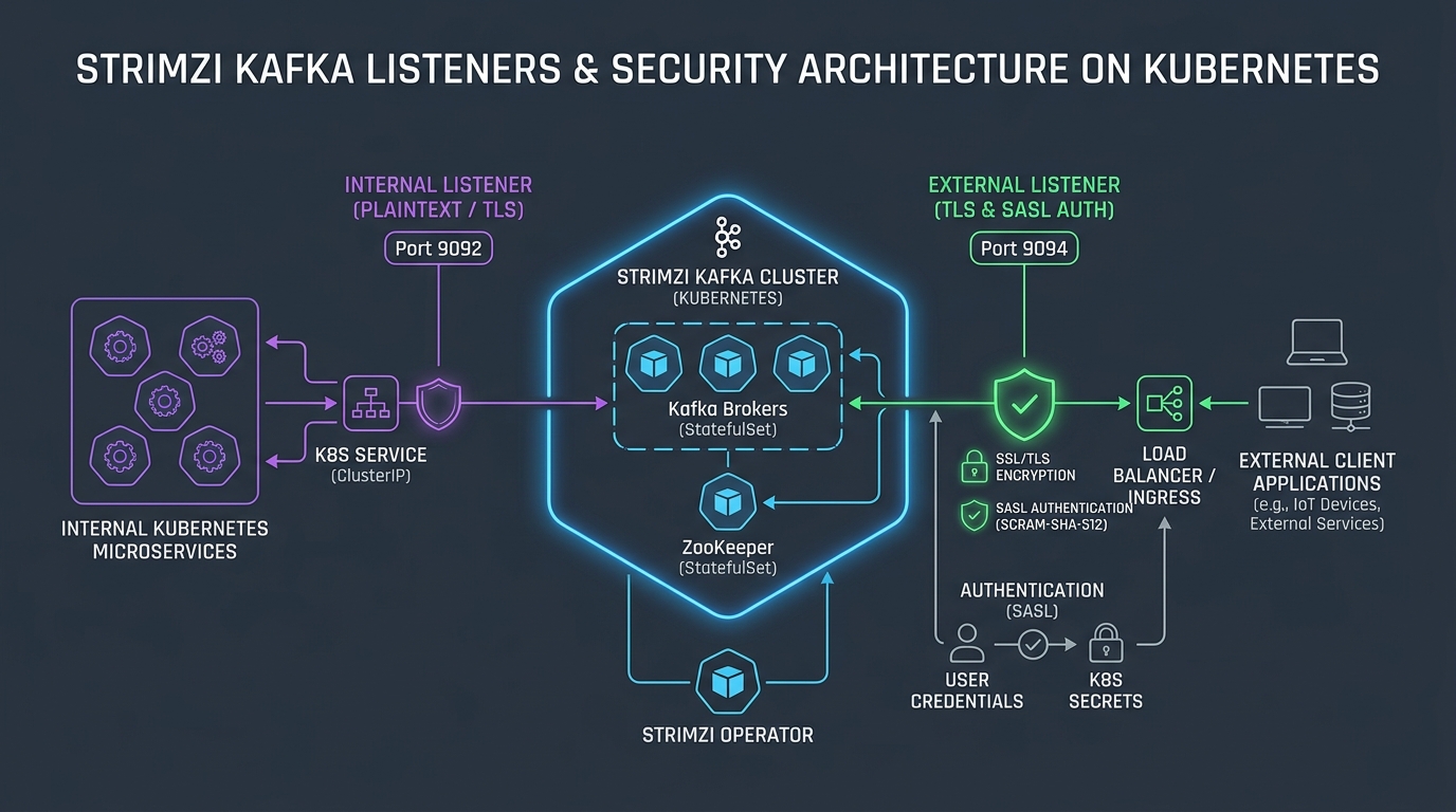 Strimzi Kafka Listeners & Security Architecture